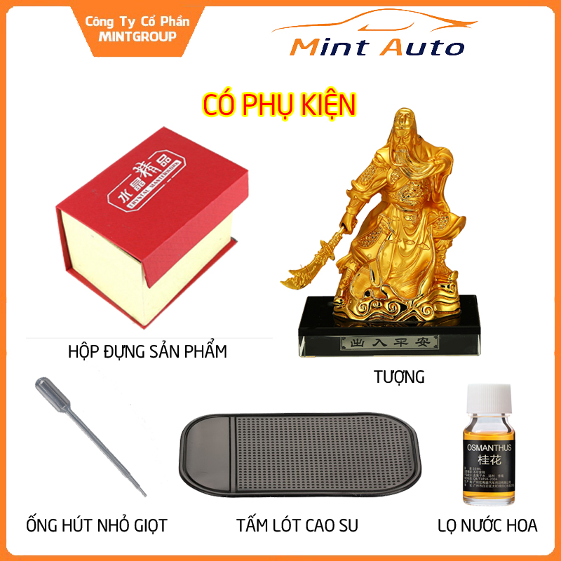 Tượng quan công phong thủy trang trí taplo xe hơi hoặc bàn làm việc cao cấp - sang trọng