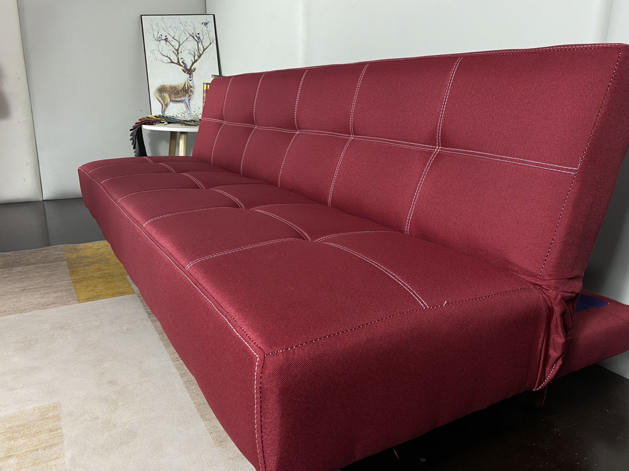 Sofa bed. Ghế giường đa năng. Màu đỏ.