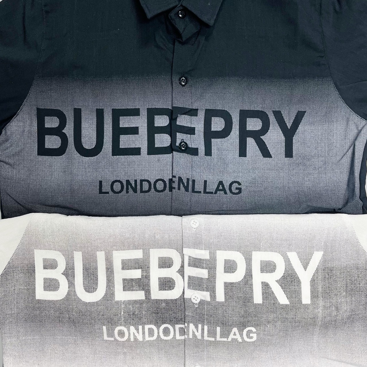 Áo sơ mi nam tay ngắn hoạ tiết in from hàn quốc Áo sơ mi đũi mẫu BUBERY phong cách trẻ trung HOTRENNN