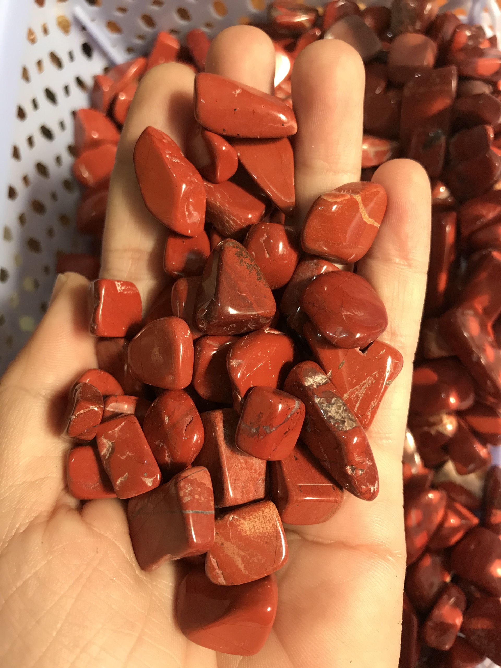 Đá vụn Jasper màu đỏ - CADA DECOR