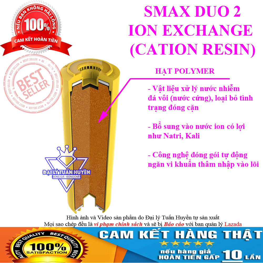 Bộ 3 lõi lọc Karofi xử lý nước cứng ( Nước nhiễm đá vôi)