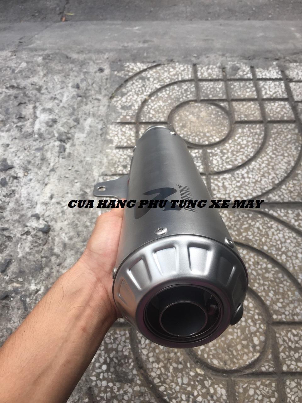 Lon pô Akrapovic R3 - Hàng nhập xịn