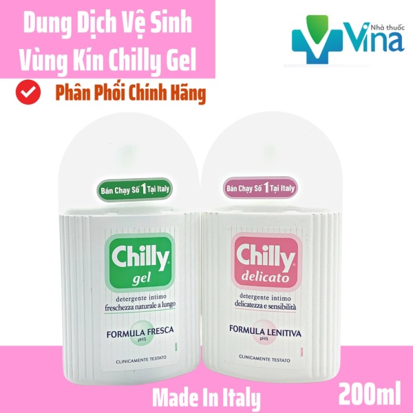 Chilly Gel 200ml - Dung dịch vệ sinh phụ nữ nhập khẩu từ Ý nhập khẩu