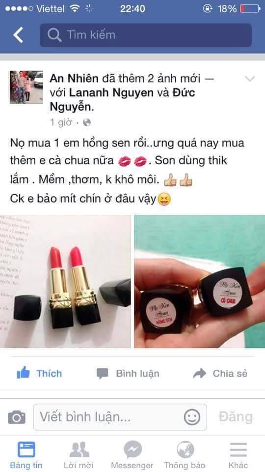 SON GẤC DỀN CAM DÂU MẸ KEN