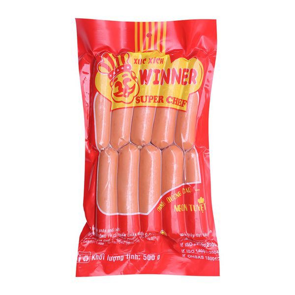 Xúc xích cp winner 10chiếc 500 gram
