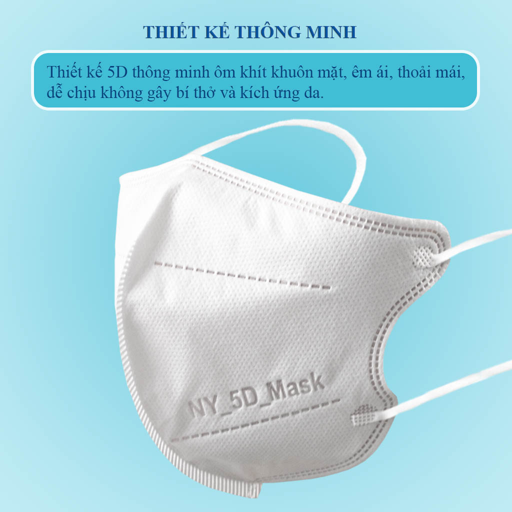 [Combo 5] Hộp Khẩu trang Ny 5D Mask | Như Ý Company