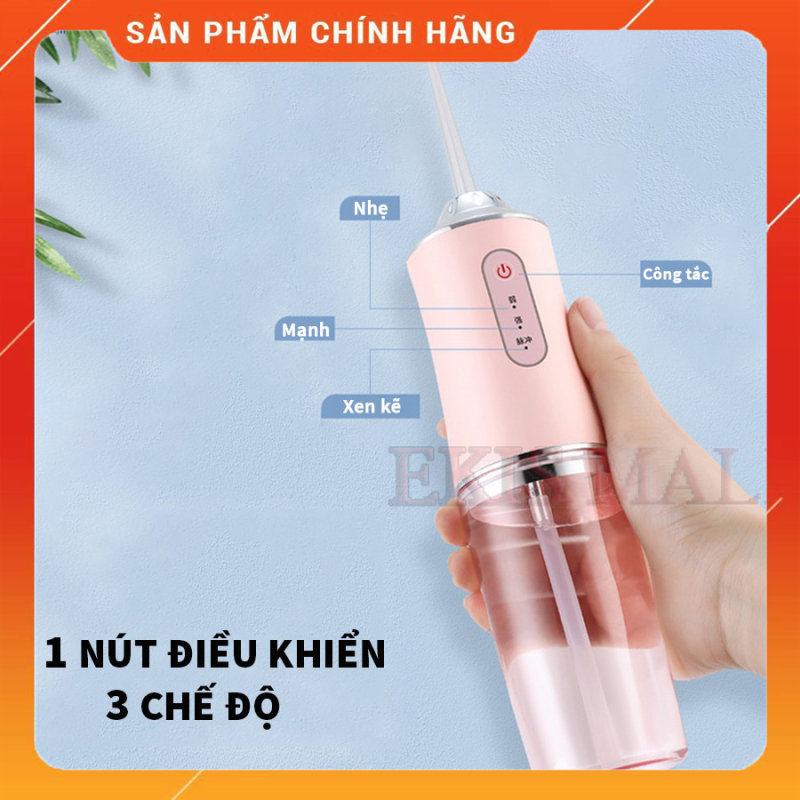 Tăm Nước Oral Irrigator Cầm Tay Chính Hãng- Máy Tăm nước vệ sinh răng miệng cao cấp- Máy Vệ Sinh Răng Miệng Sạc Pin, Chống Nước, Máy Tăm Nước 4 Đầu Chuyên Dụng Làm Sạch Sâu- Máy sỉa răng nước có Bảo Hành giá rẻ
