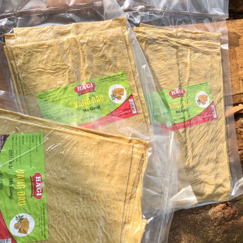 Váng đậu khô - Tàu hũ ky - 200g - Loại đặc biệt hút chân không - Váng đậu Hagi