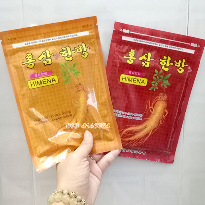 CAO DÁN HỒNG SÂM HÀN QUỐC HIMENA, BỊCH 20 MIẾNG