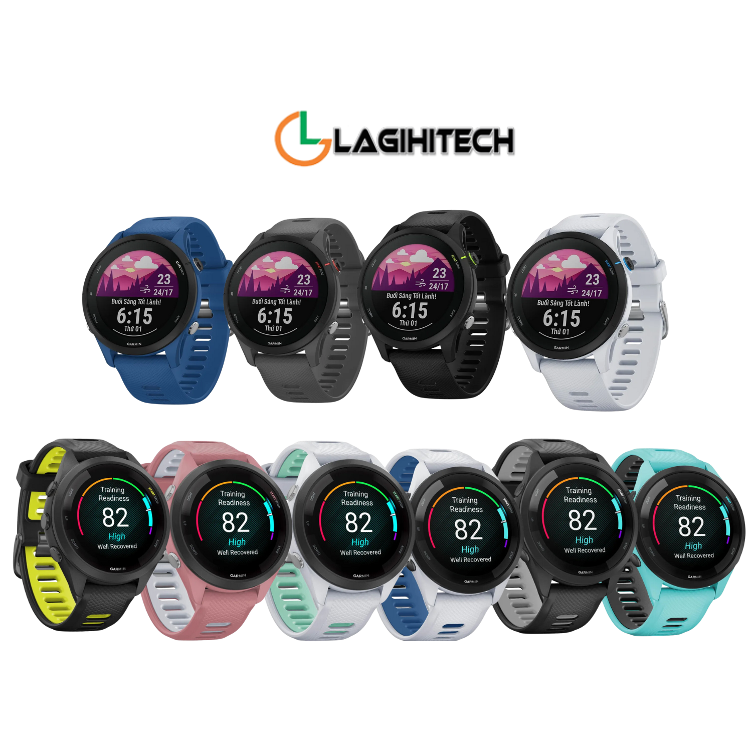 *Lagihitech* Đồng Hồ Thông Minh Garmin Forerunner 255 / Forerunner 255 Music / Forerunner 255S / Forerunner  265 / Forerunner 265S  Bảo hành 1 năm - Hàng Chính Hãng FPT