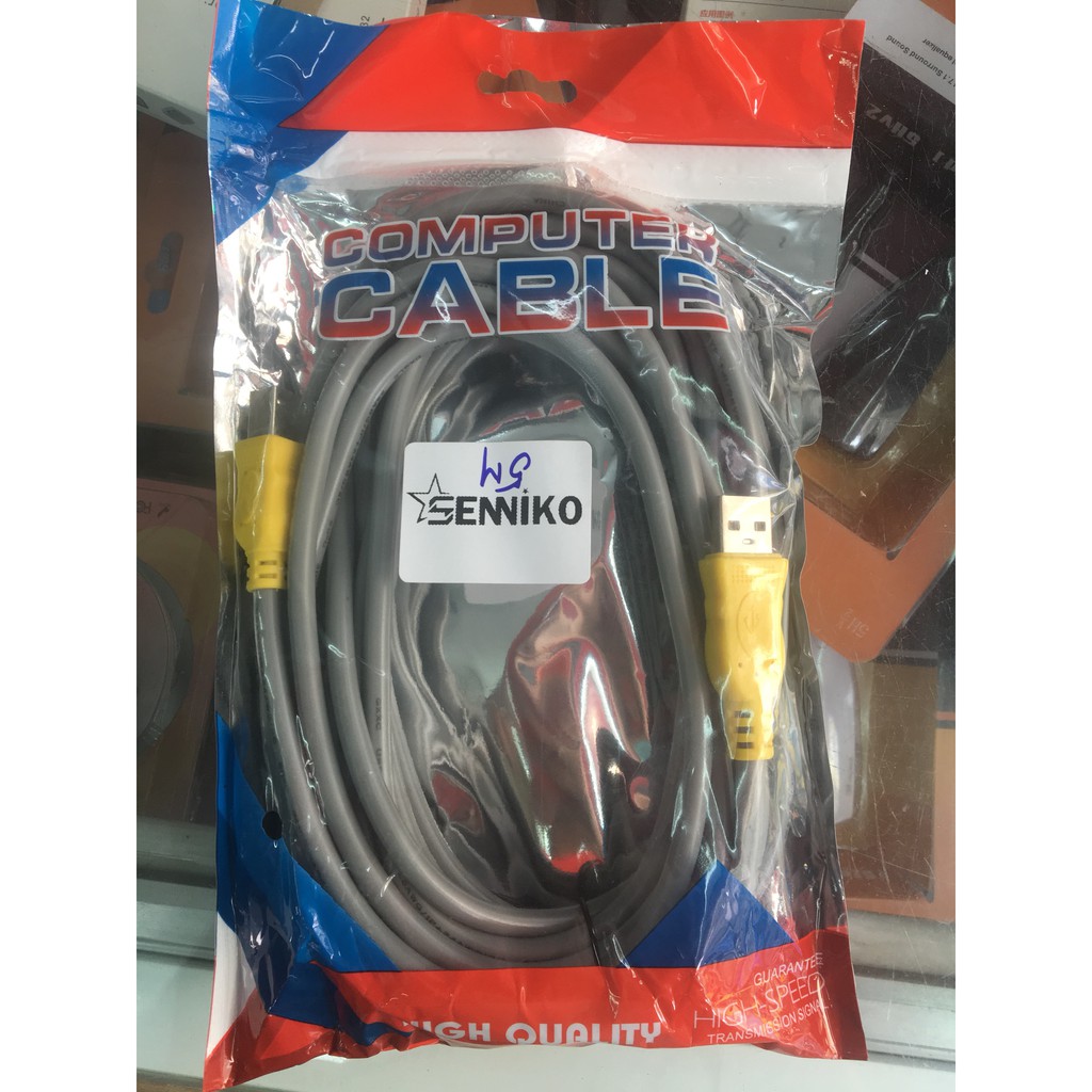 Cáp Usb Máy In Dài 3M Senniko Có Cục Chống Nhiễu