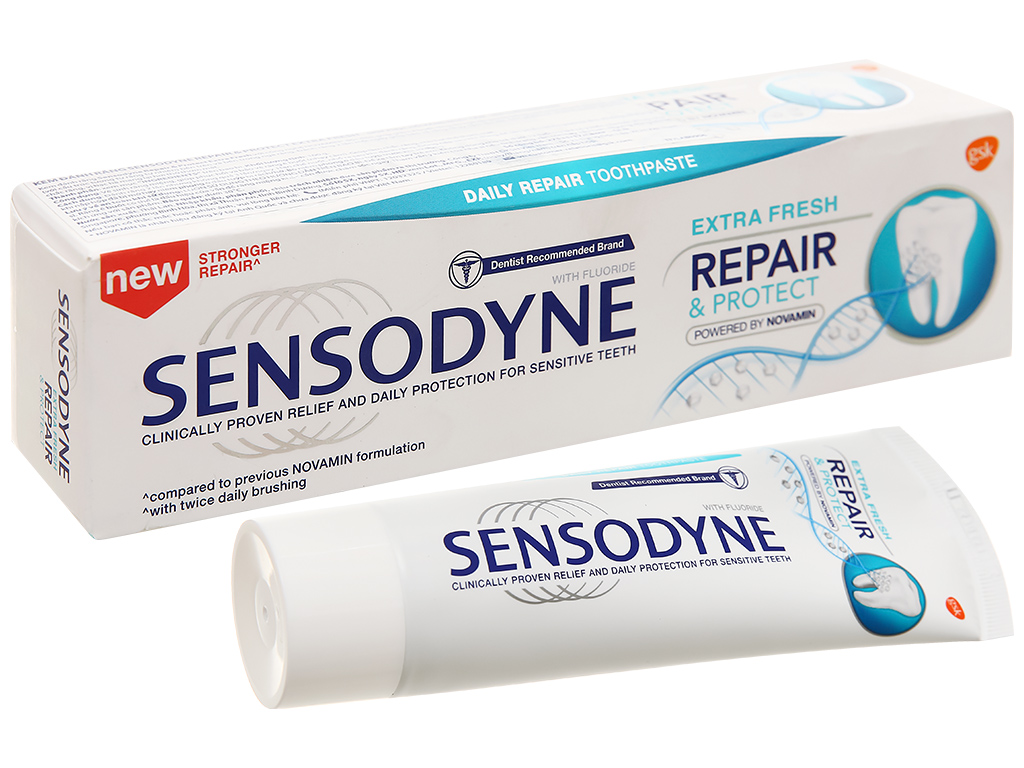 [HCM]Kem đánh răng Sensodyne Repair & Protect Extra Fresh 100g