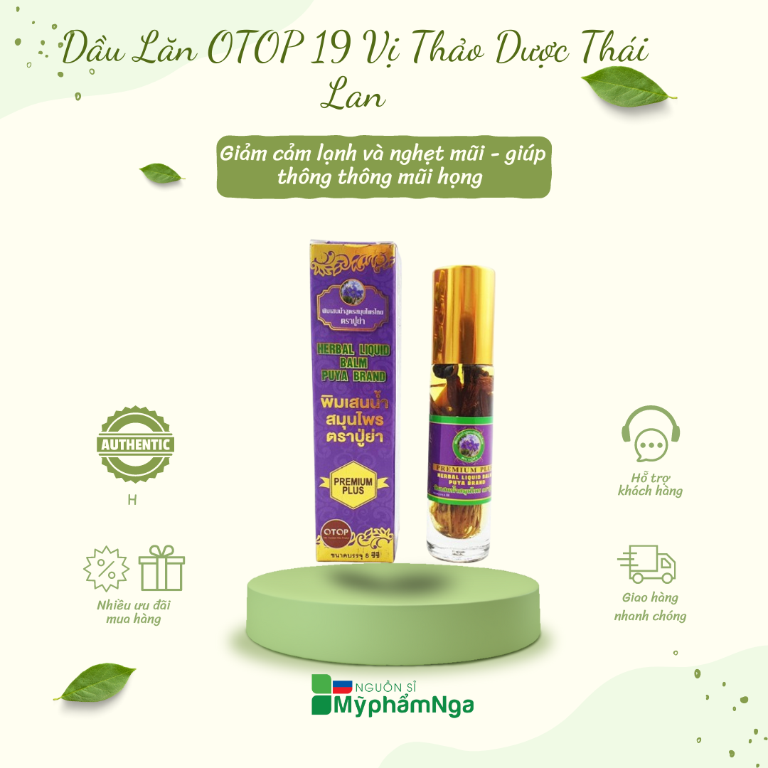 Dầu lăn OTOP 19 vị thảo dược Thái Lan