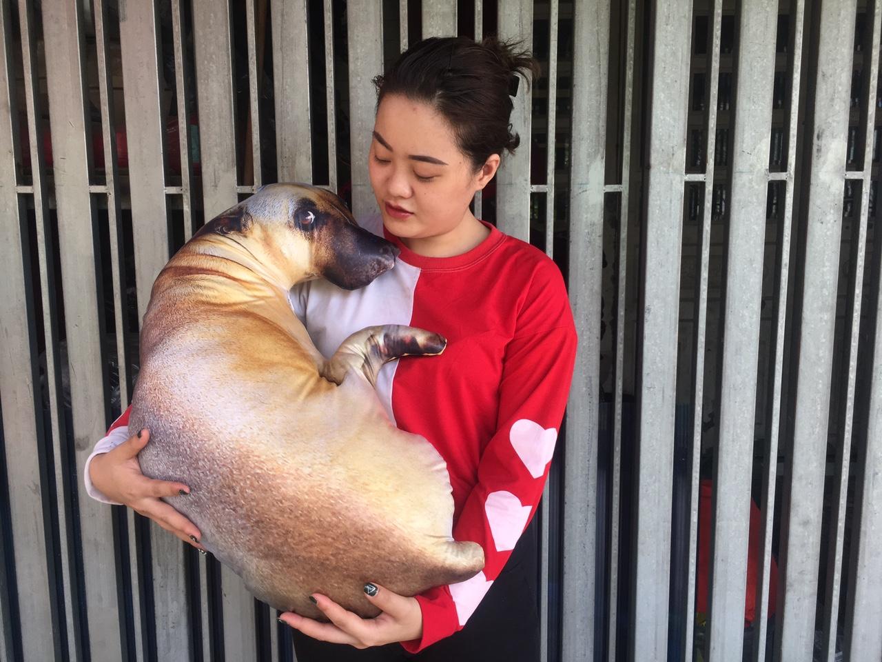 GỐI ÔM 3D HÌNH CHÓ MẬP SIZE 55cm