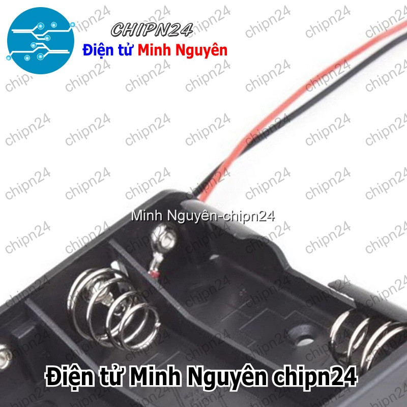 [1 cái] (C4) Hộp Đế pin 4 viên AA - HH000603