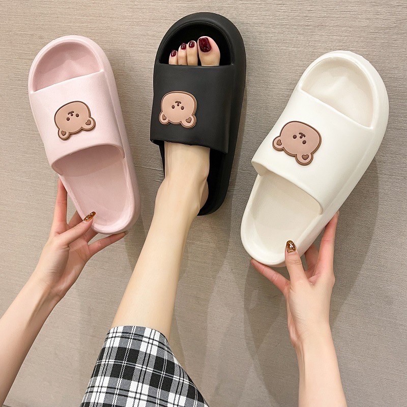 Dép đế bánh mì hình gấu dễ thương