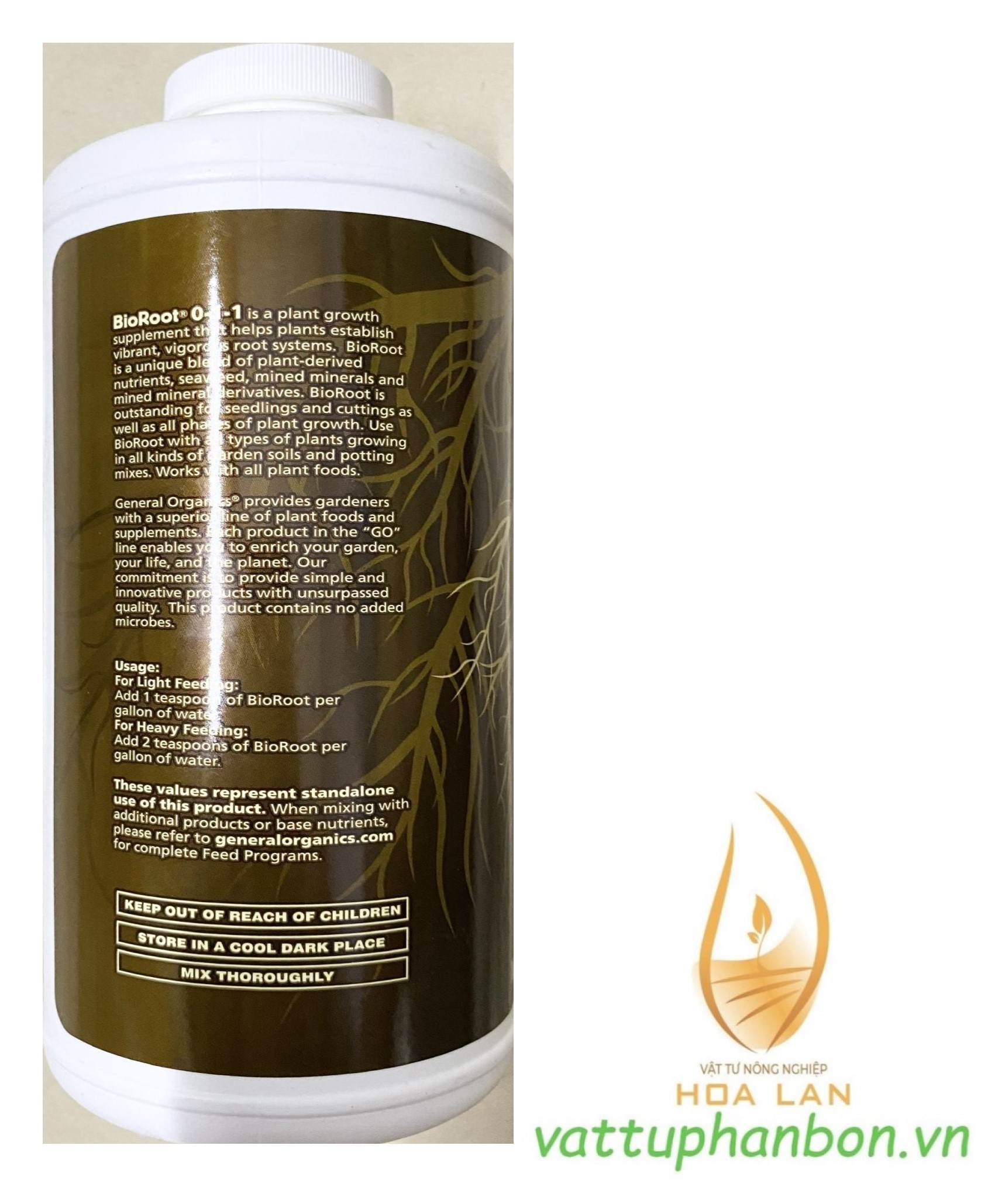 Phân Bón Siêu ra rễ Bio Root 0-1-1 - USA - #123A# 946ml