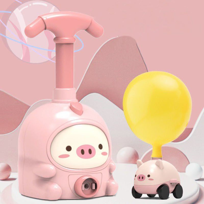 Đồ chơi bơm bóng đua xe kèm phi hành gia nhảy dù😄😄😄