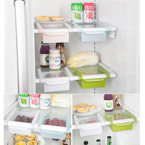 Combo 4 Khay Đựng Thực Phẩm Tiết Kiệm Không Gian Tủ Lạnh ( Giao Màu Ngẫu Nhiên )