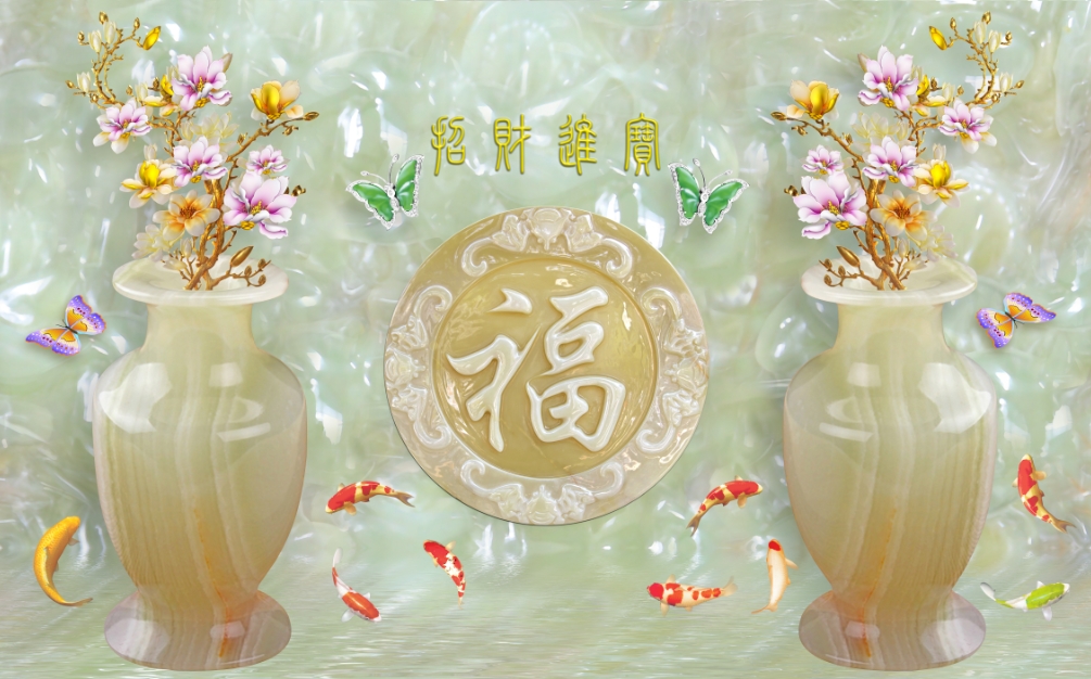 Tranh dán tường 3D Bàn thờ 80cm*120cm
