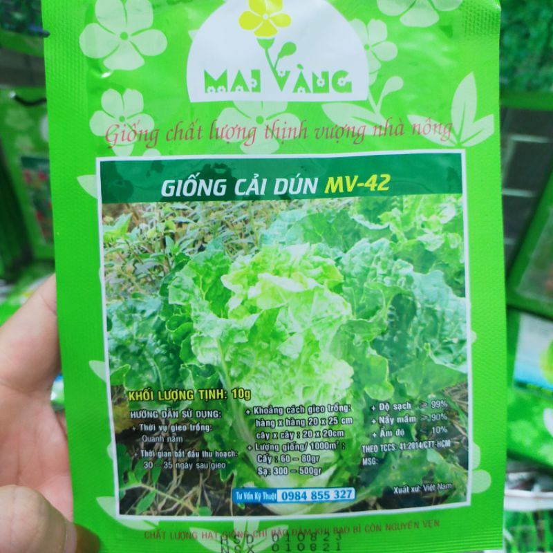 Hạt giống cải bẹ dún , đóng gói 20gr