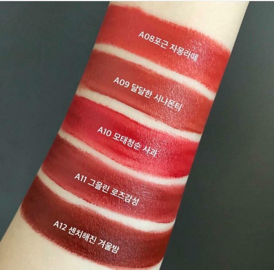 SON KEM LÌ SIÊU MỊN BLACK ROUGE AIR FIT VELVET TINT VER 1 ĐẾN VER 5 Lyo.vn