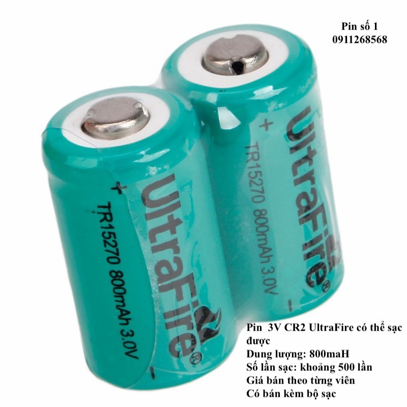 1 viên pin sạc 3V CR2 UtraFire dùng cho máy ảnh