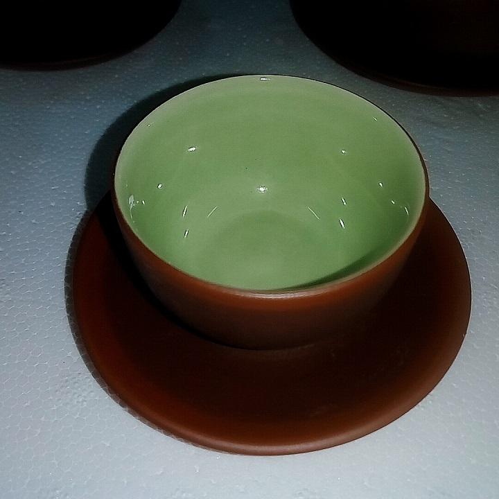 Bộ 6 chén gốm tử sa cỡ S1, gốm sứ Bát Tràng