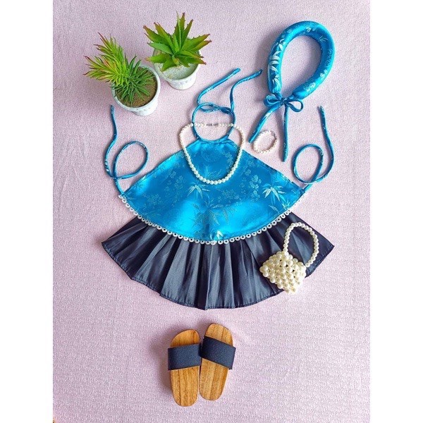 Set yếm kèm mấn cưng xỉu cho bé
