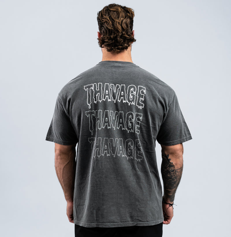 áo phông CBUM THAVAGE gray oversize chất cotton thể thao