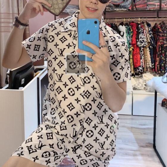 Hoa Fashion ❤ SIÊU PHẨM ❤ Bộ Quần Áo Pizama Nam Chất Liệu Kate Thái Cực Hot VY6