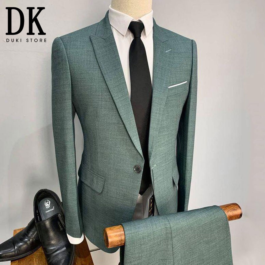 Bộ vest nam màu xanh ngọc cực sang trọng DKA0038 - DUKI STORE