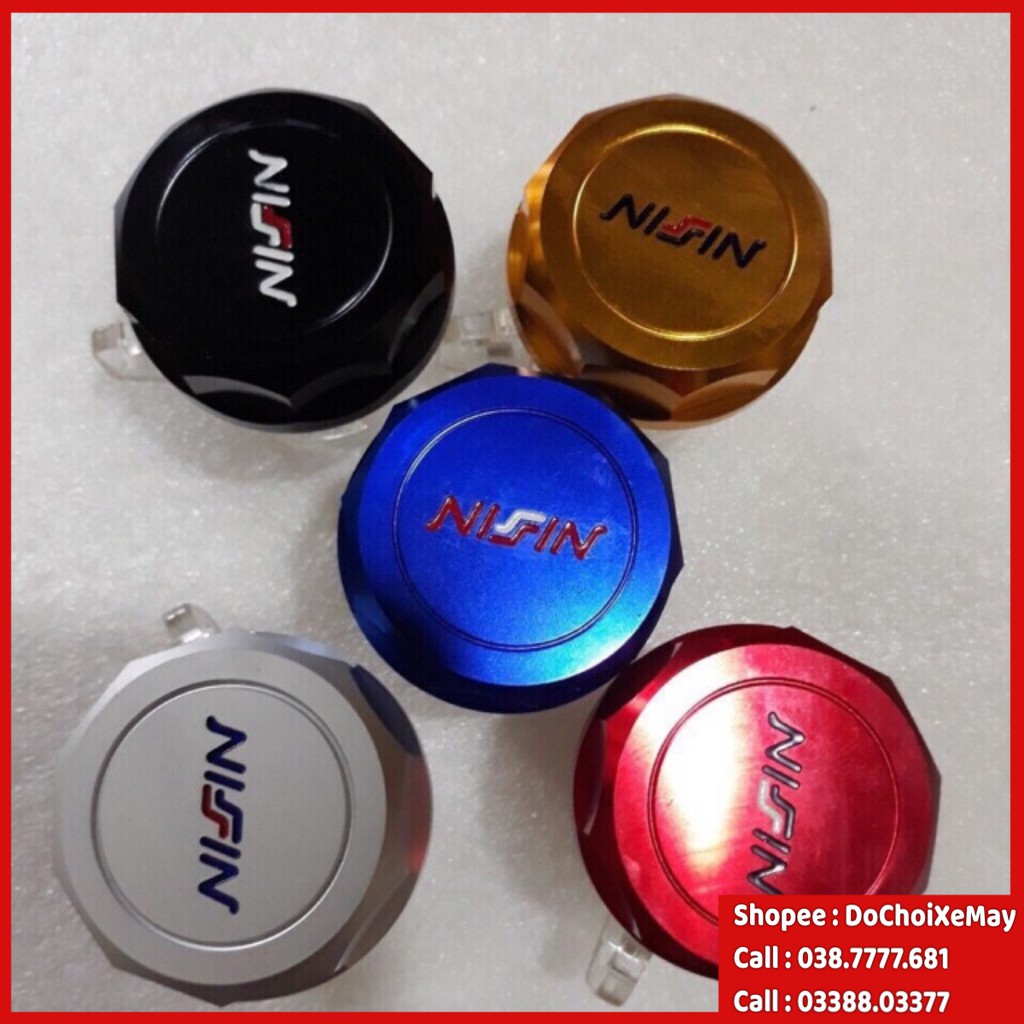 Bình dầu Nissin nắp nhôm cho mọi loại xe . DoChoiXeMay