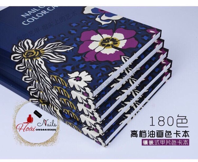 Sổ mẫu 180 móng( ko kèm móng mẫu) Phụ kiện Nail