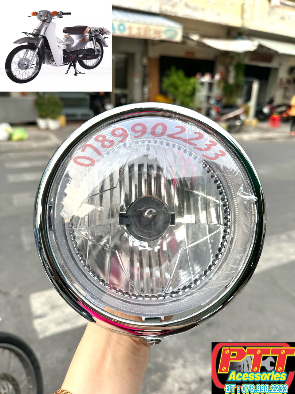 PHA ĐÈN XE CUB MỚI ( CUB TÂY Á )