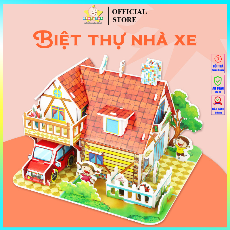 đồ chơi xếp hình cho bé - mô hình 3D cho bé