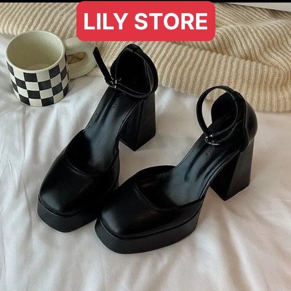 GIÀY SANDAL BÍT MŨI BÍT GÓT DA MÊM CAO 12CM SANG CHẢNH