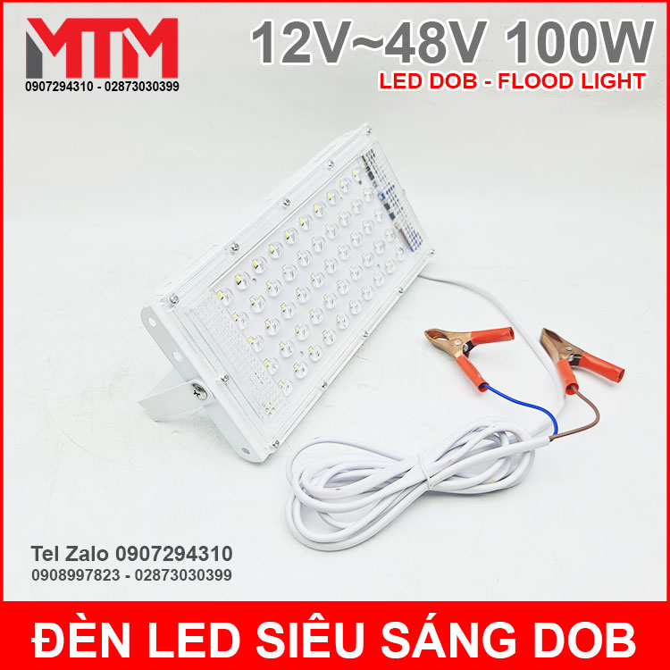Đèn led siêu sáng 12V 48V 100W DC – Led DOB Flood Light
