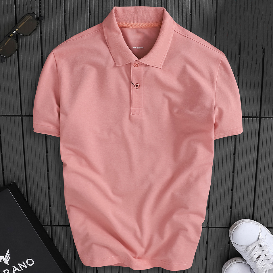 Áo thun nam POLO vải thun trơn mát lạnh chất vải cotton 4 chiều cao cấp cực kỳ sang trọng lịch lãm-PLO215