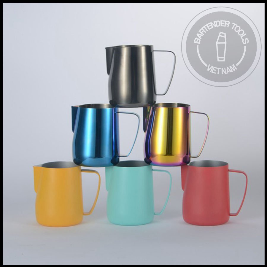Ca Đánh Sữa Mạ Màu - Milk Pitcher 350ml,600ml