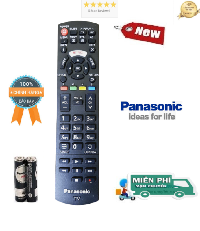 Bảng giá Điều khiển tivi Panasonic hàng chính hãng theo TV 100% - ALEX - TẶNG KÈM PIN
