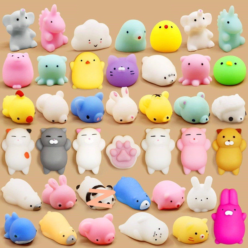 Combo 5/10 con Thú mochi xả stress - Đồ chơi thú mochi squishy