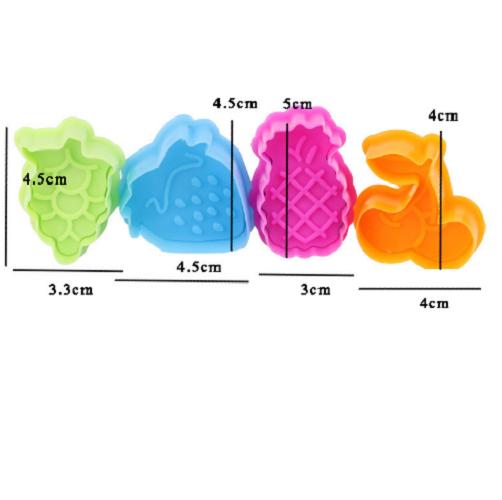 Bộ 4 khuôn làm bánh quy 3D hình quả