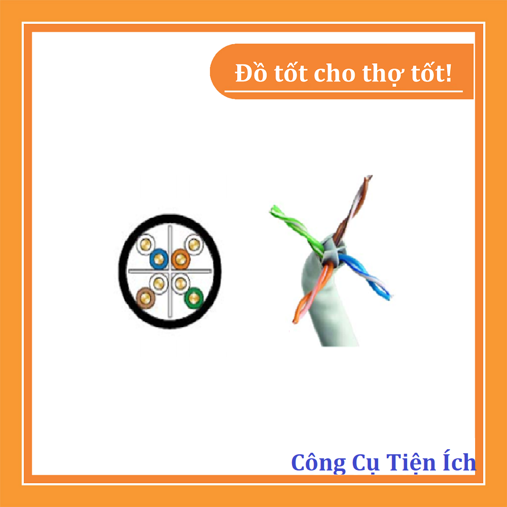 Dây cáp mạng Cat 6e bấm sẵn 2 đầu - Dài 2 mét