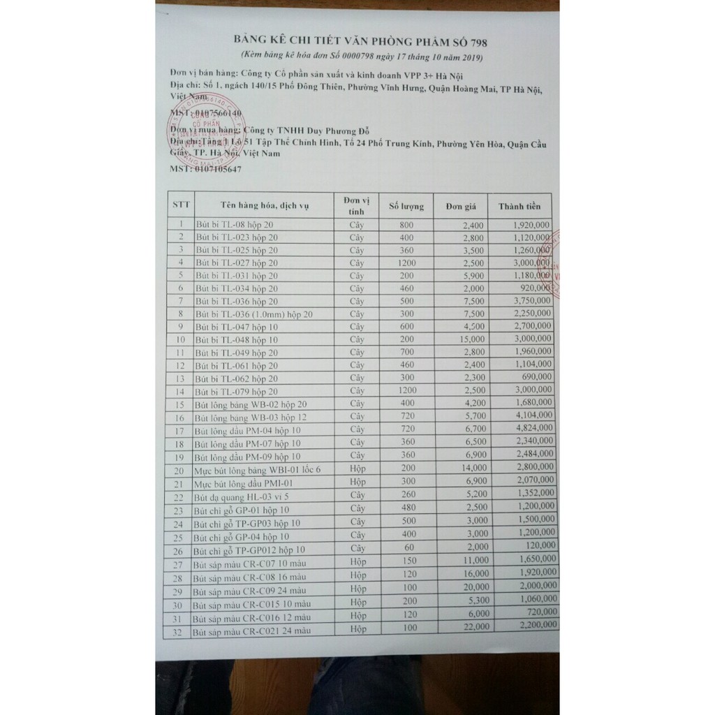 bộ (2 chiếc) bút cắm bàn đôi Thiên Long