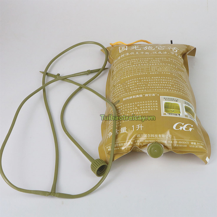 Túi đựng dịch truyền cứu cây màu vàng 1 lít