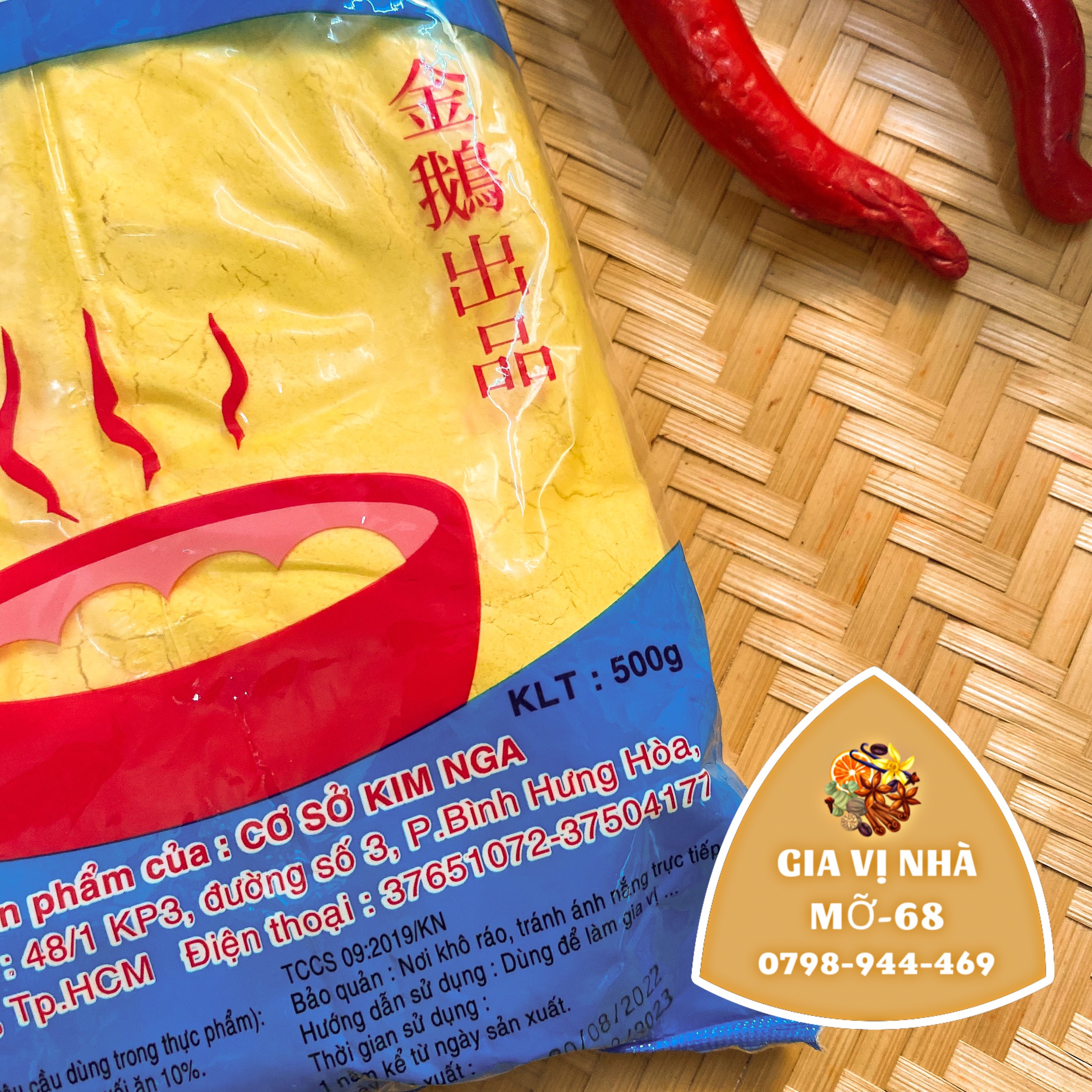 BỘT BÉO VÀNG KIM NGA - GÓI 100GR( CHIẾT )-500GR