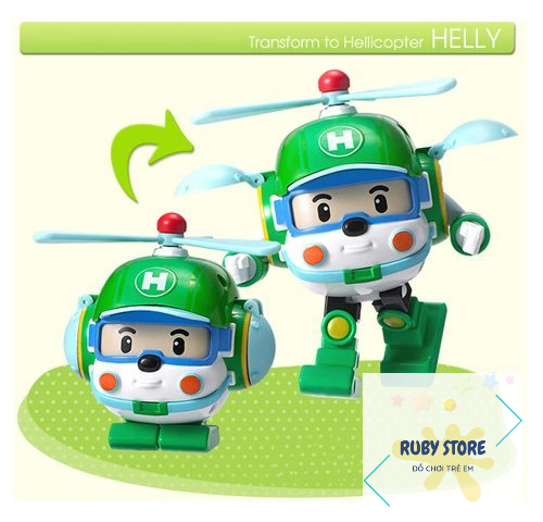 [ROBOCAR POLI] MÁY BAY BIẾN HÌNH HELLY (2 IN 1)