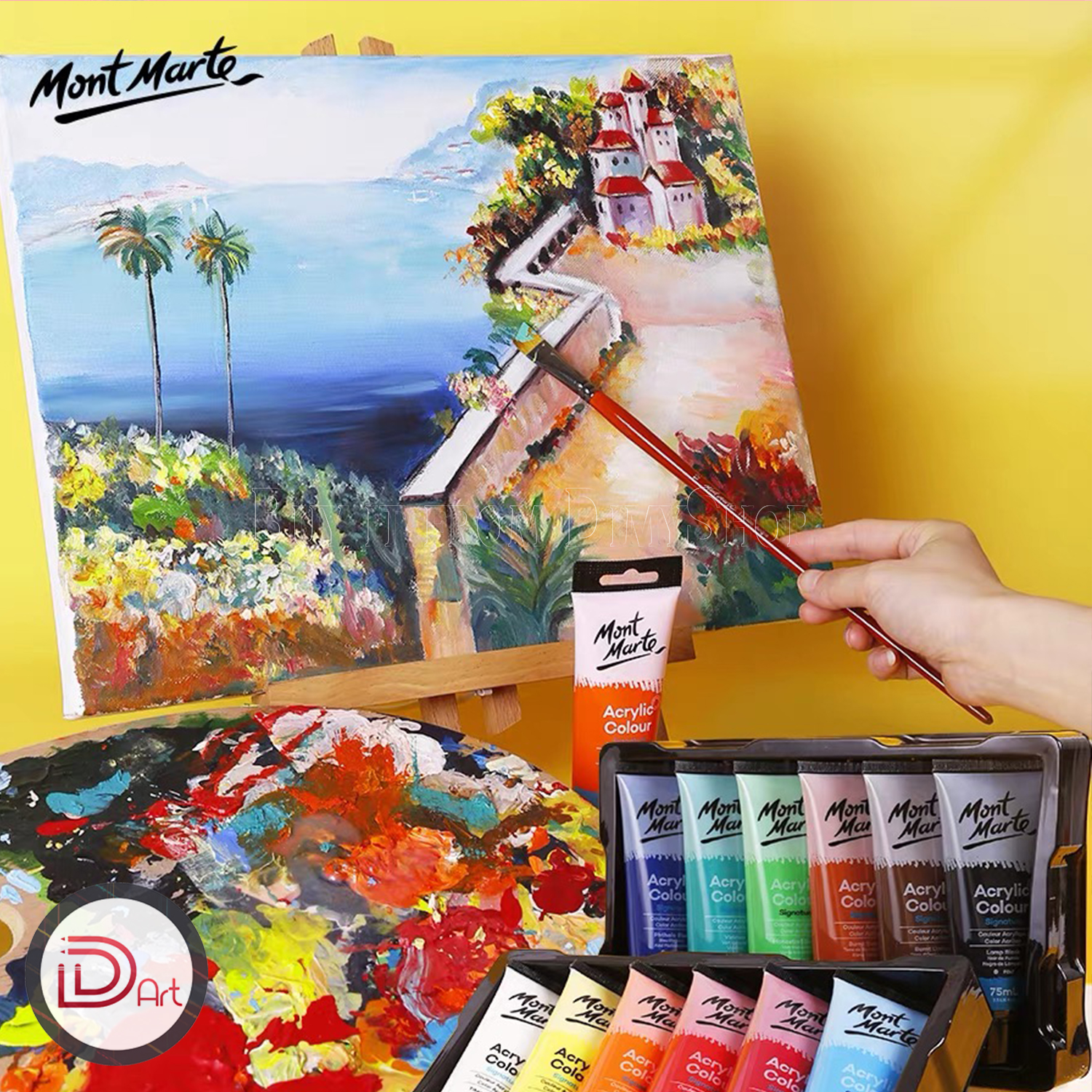 [PART 1] Màu vẽ Acrylic MONT MARTE tuýp lẻ (75ml)