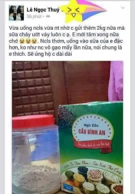 Ngũ Cốc Lợi Sữa Cầu Bình An